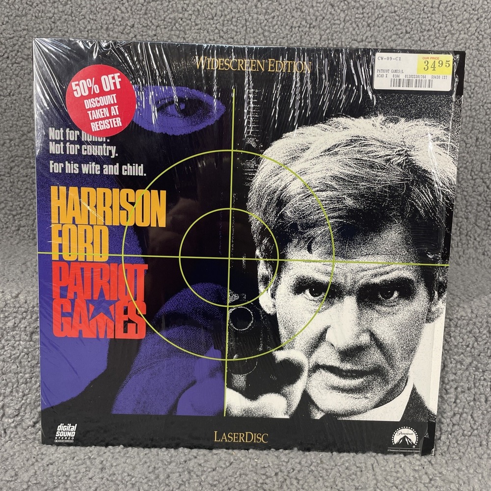 Patriot‎ Games - Laserdisc -  - Paramount Pictures - 1992 - Harrison Ford
